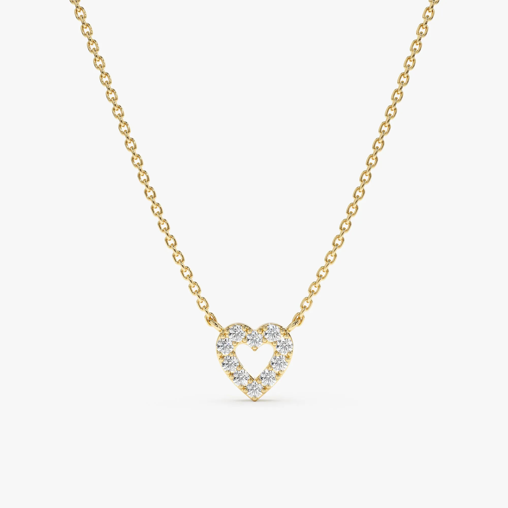 Diamond Heart Necklace, Penelope SARAHELISE