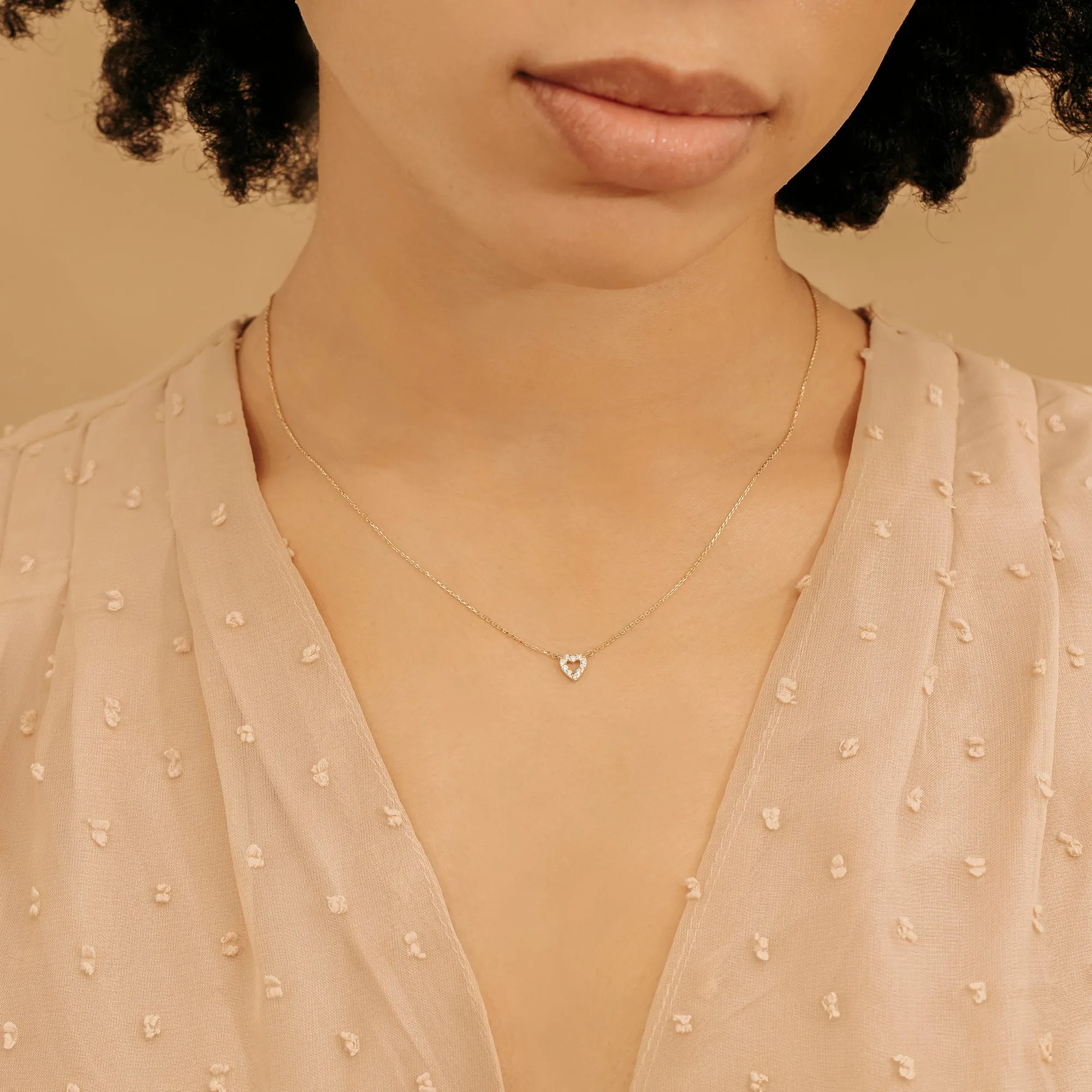Diamond Heart Necklace, Penelope SARAHELISE