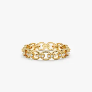 Diamond Infinity Chain Link Ring, Eva SARAHELISE