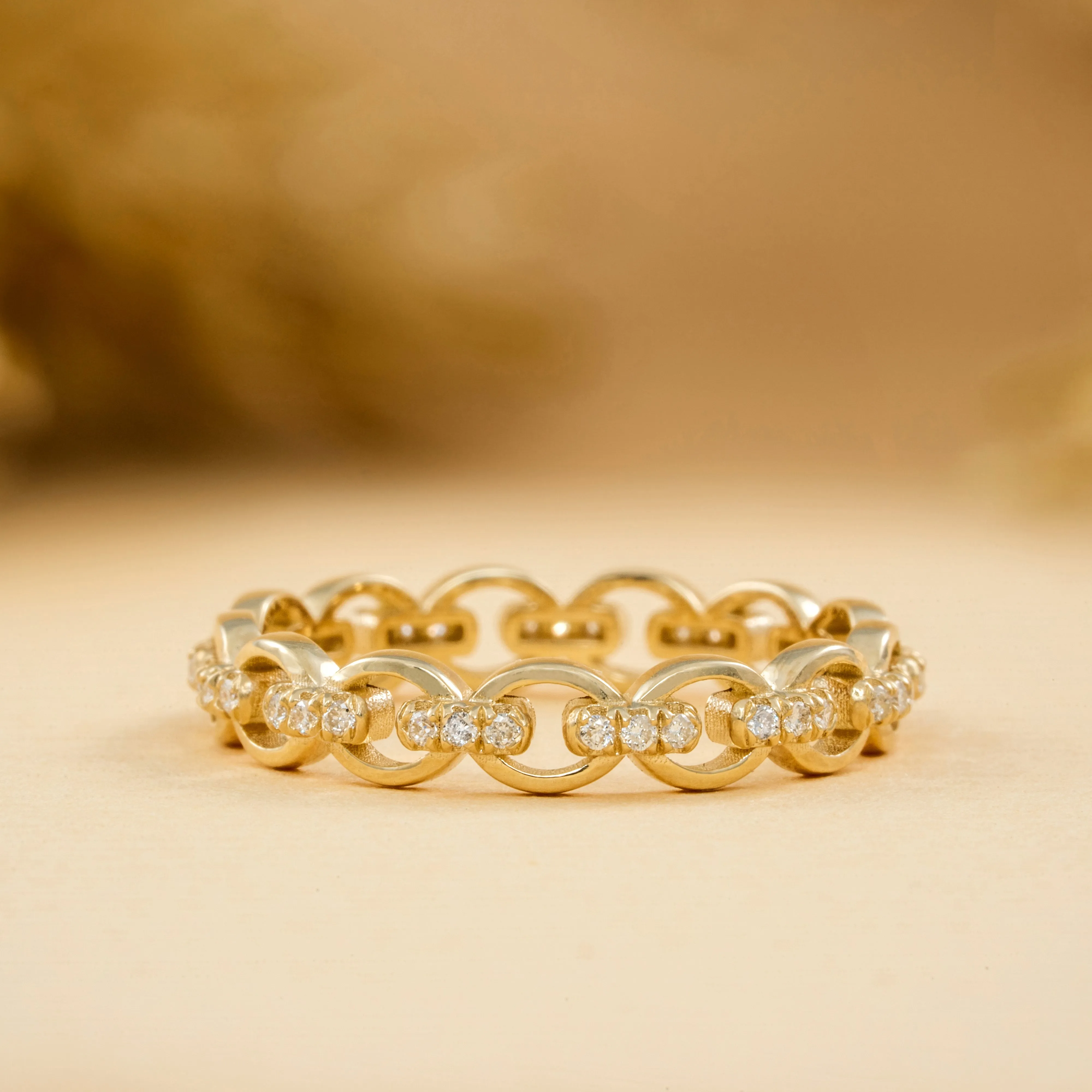 Diamond Infinity Chain Link Ring, Eva SARAHELISE