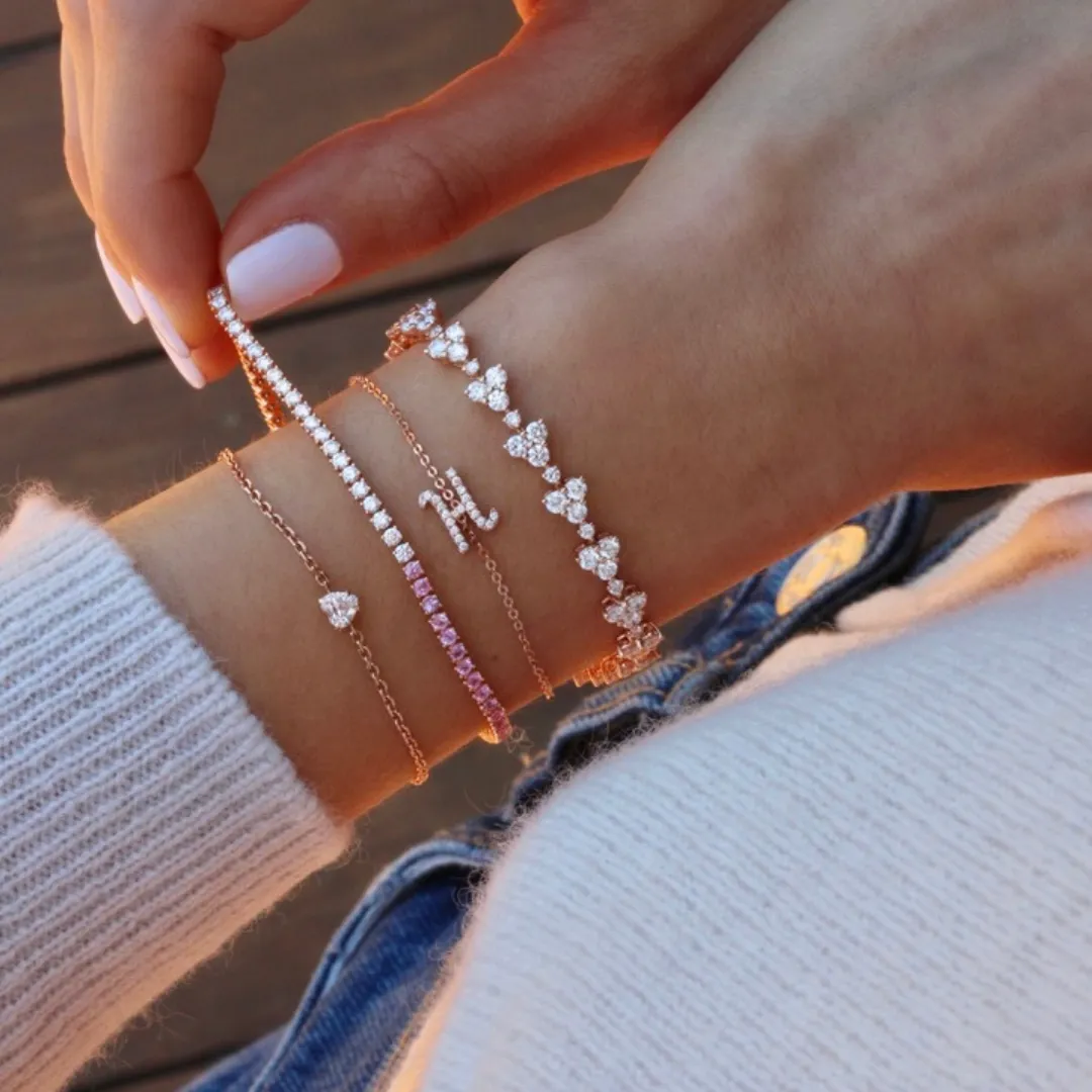 DIAMOND INITIAL BRACELET Anita Ko