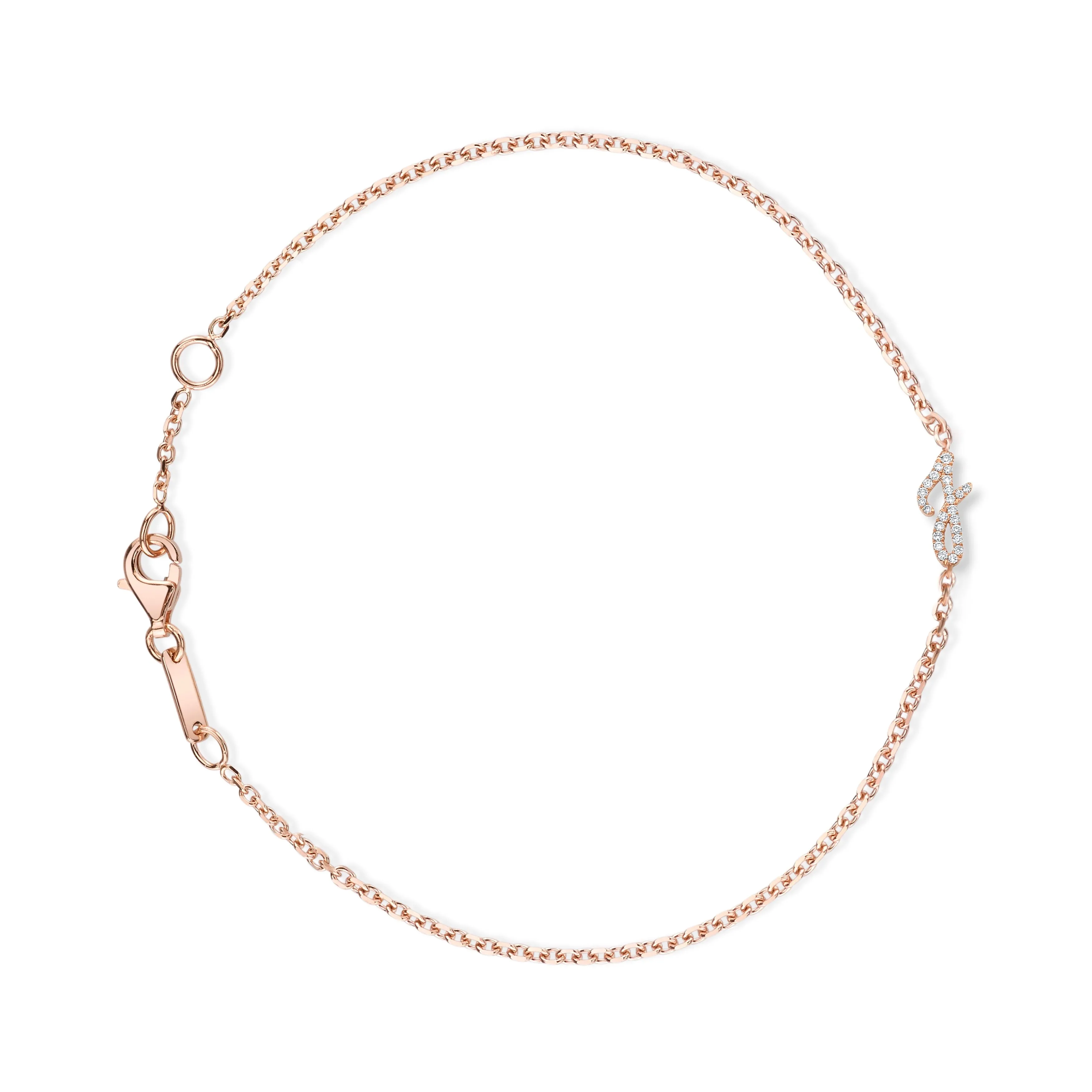 DIAMOND INITIAL BRACELET Anita Ko