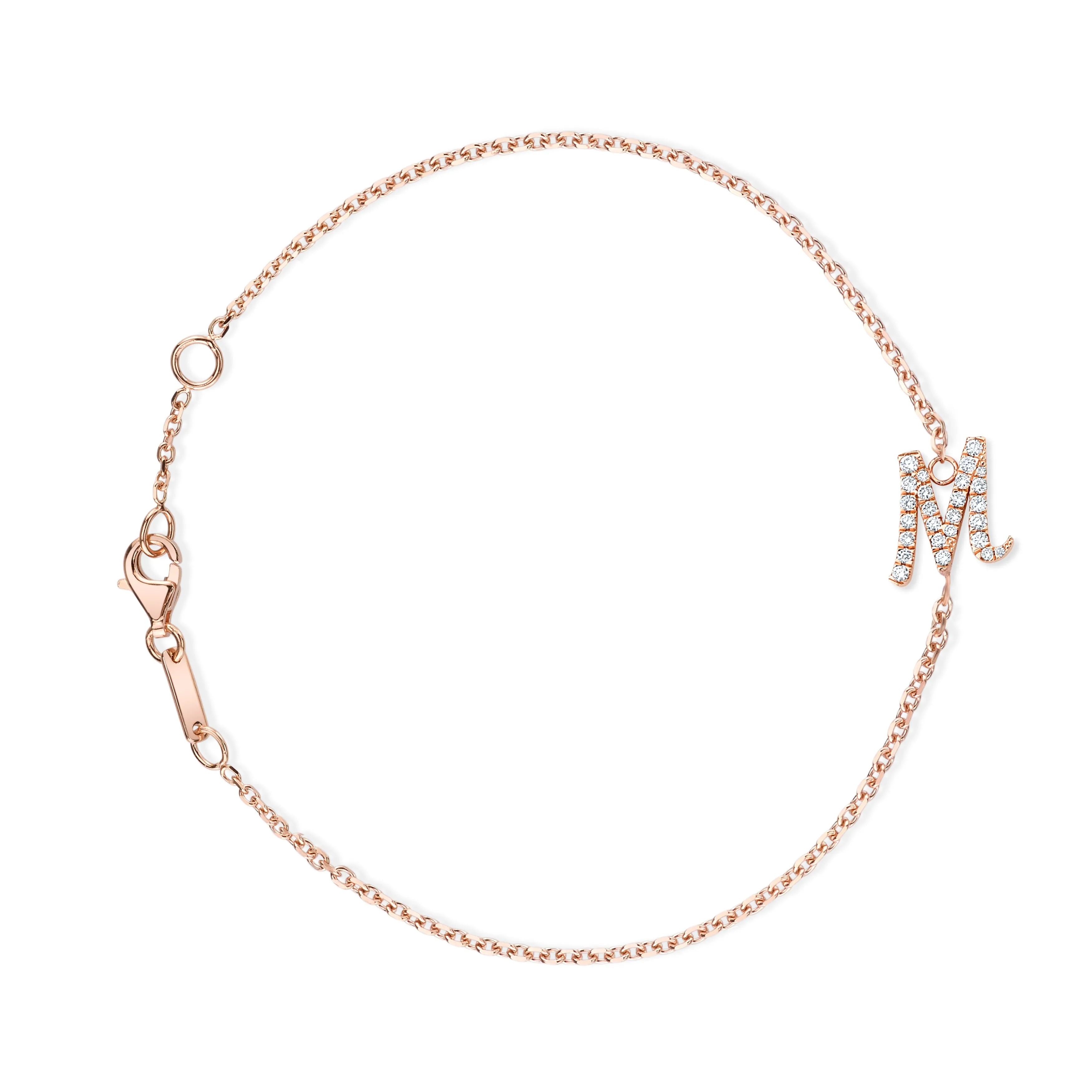 DIAMOND INITIAL BRACELET Anita Ko