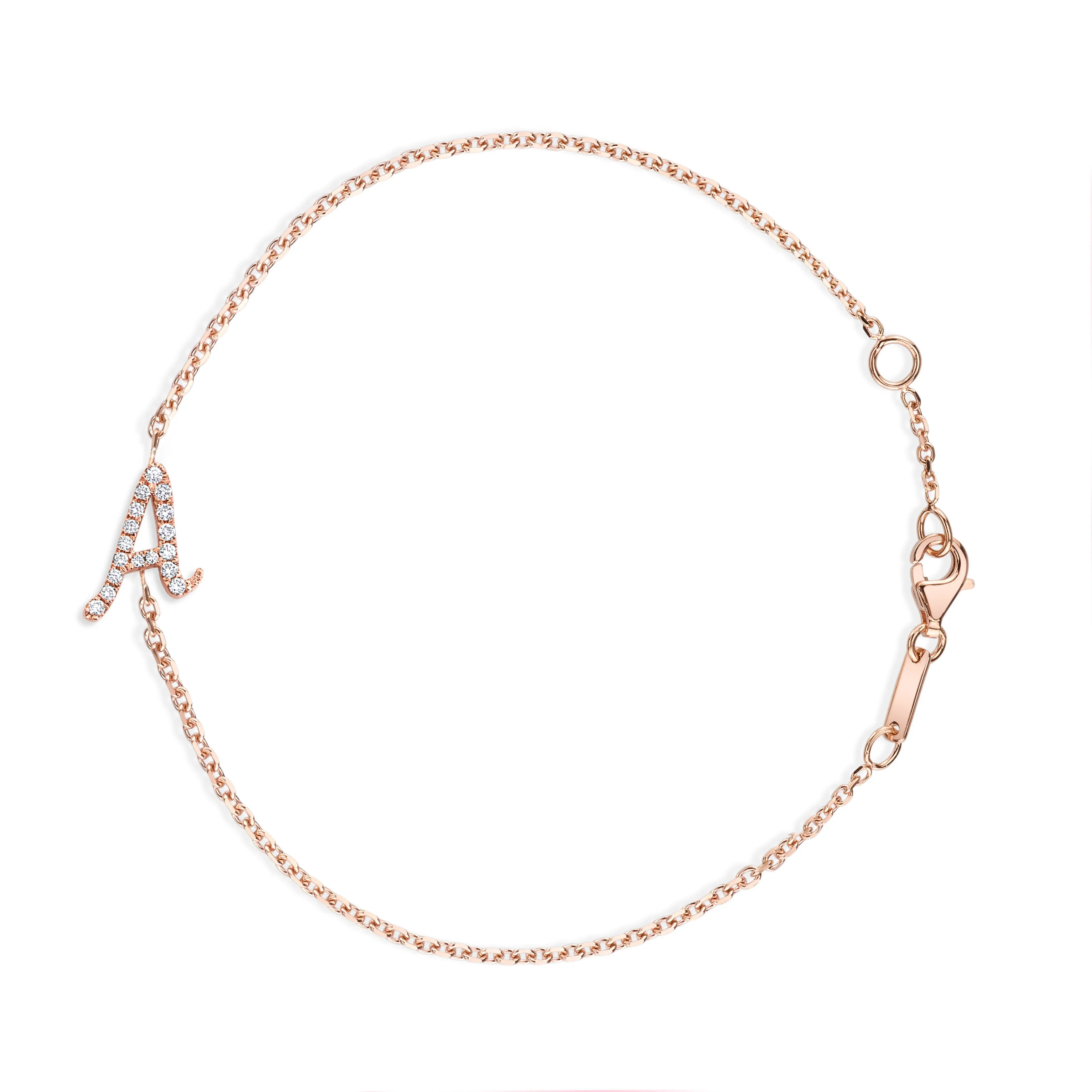 DIAMOND INITIAL BRACELET Anita Ko