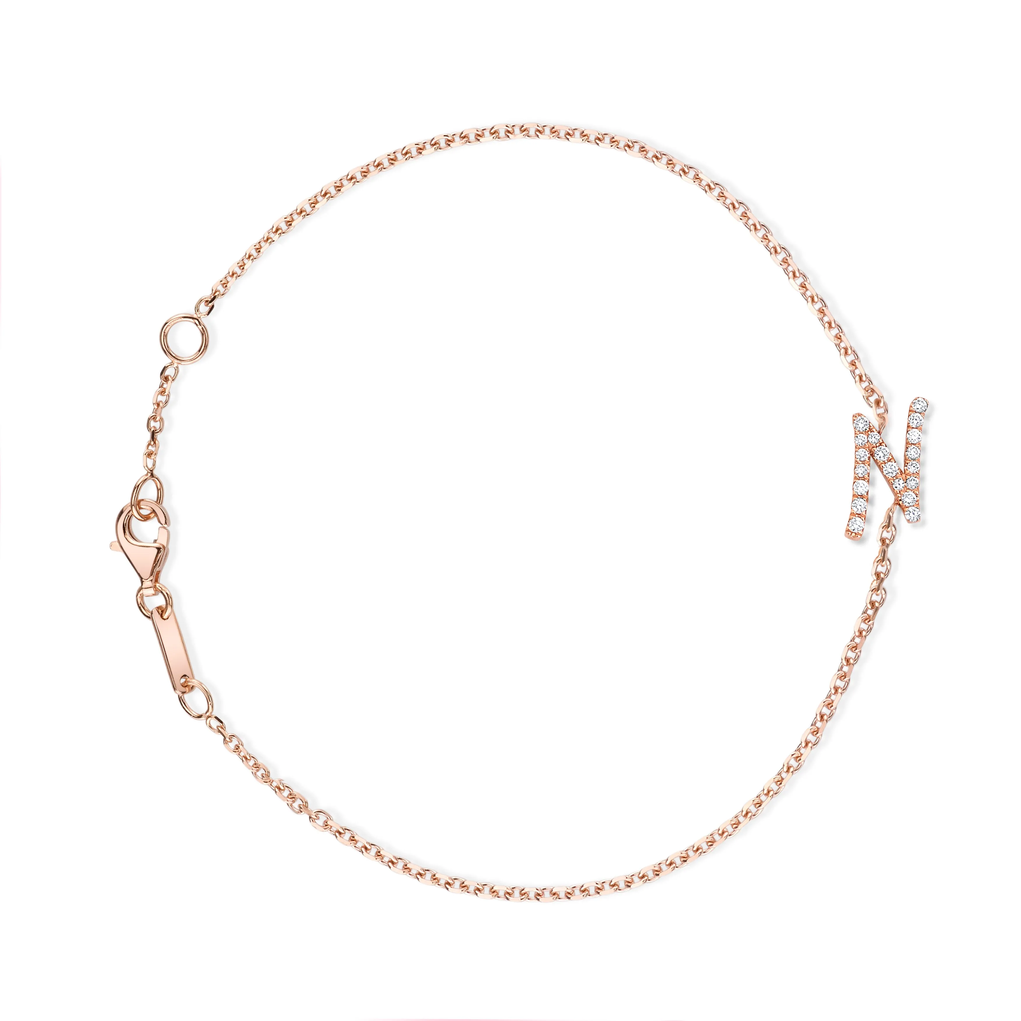 DIAMOND INITIAL BRACELET Anita Ko
