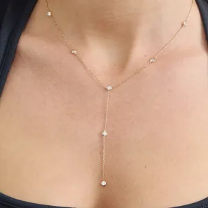 Diamond Lariat Necklace, Zafir SARAHELISE