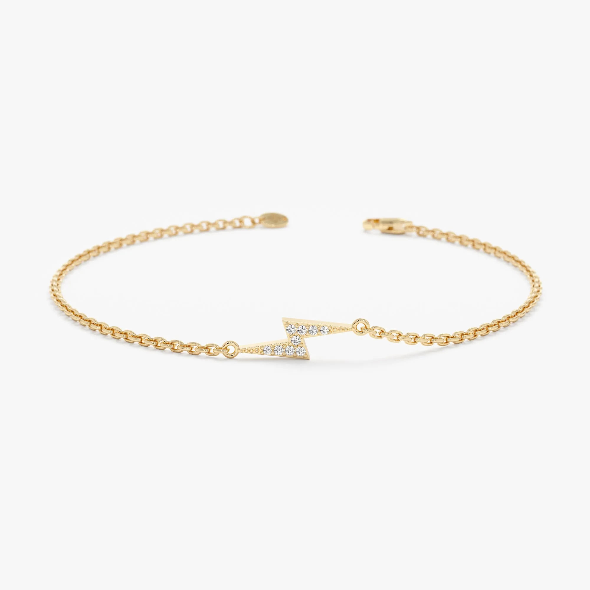 Diamond Lightning Bolt Bracelet, Electra SARAHELISE