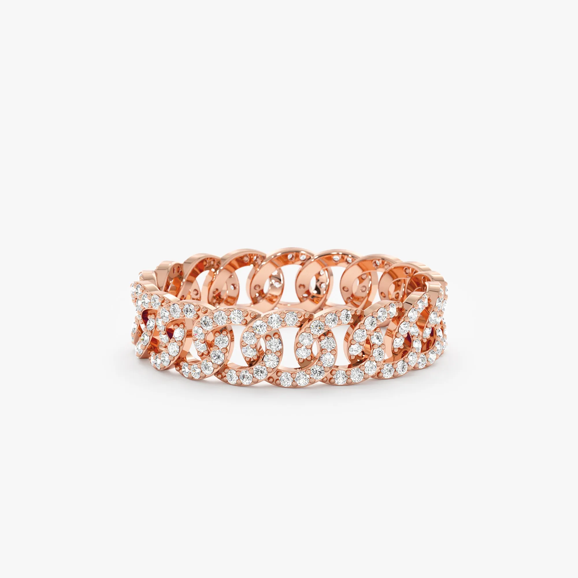 Diamond Link Chain Eternity Ring, Cleo SARAHELISE
