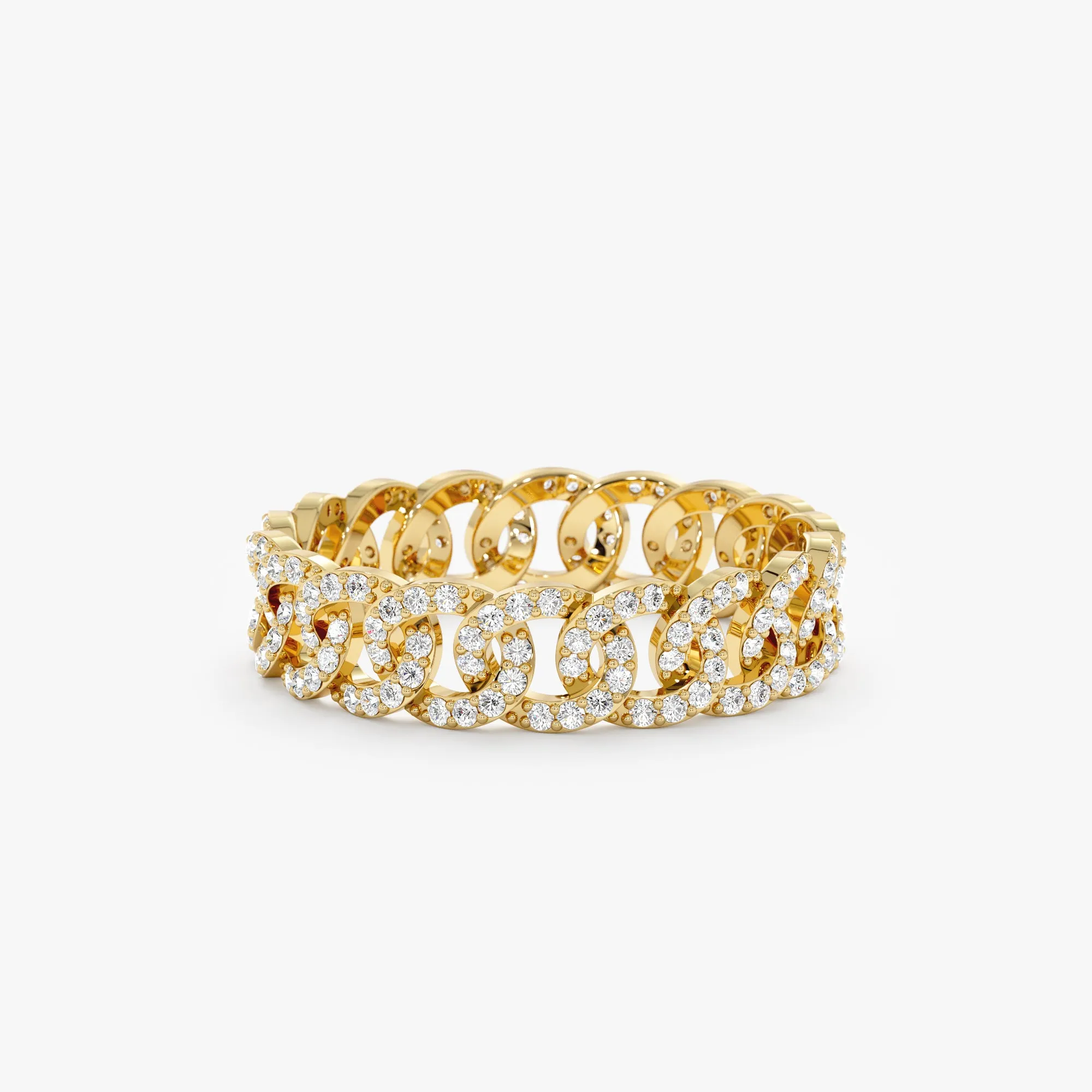 Diamond Link Chain Eternity Ring, Cleo SARAHELISE