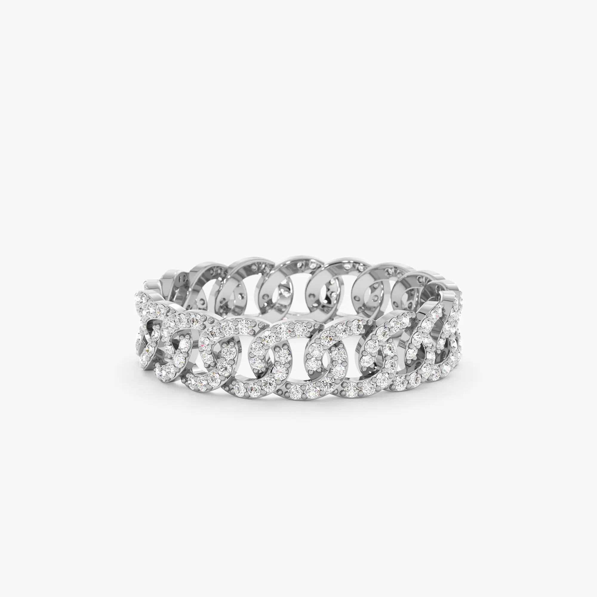 Diamond Link Chain Eternity Ring, Cleo SARAHELISE