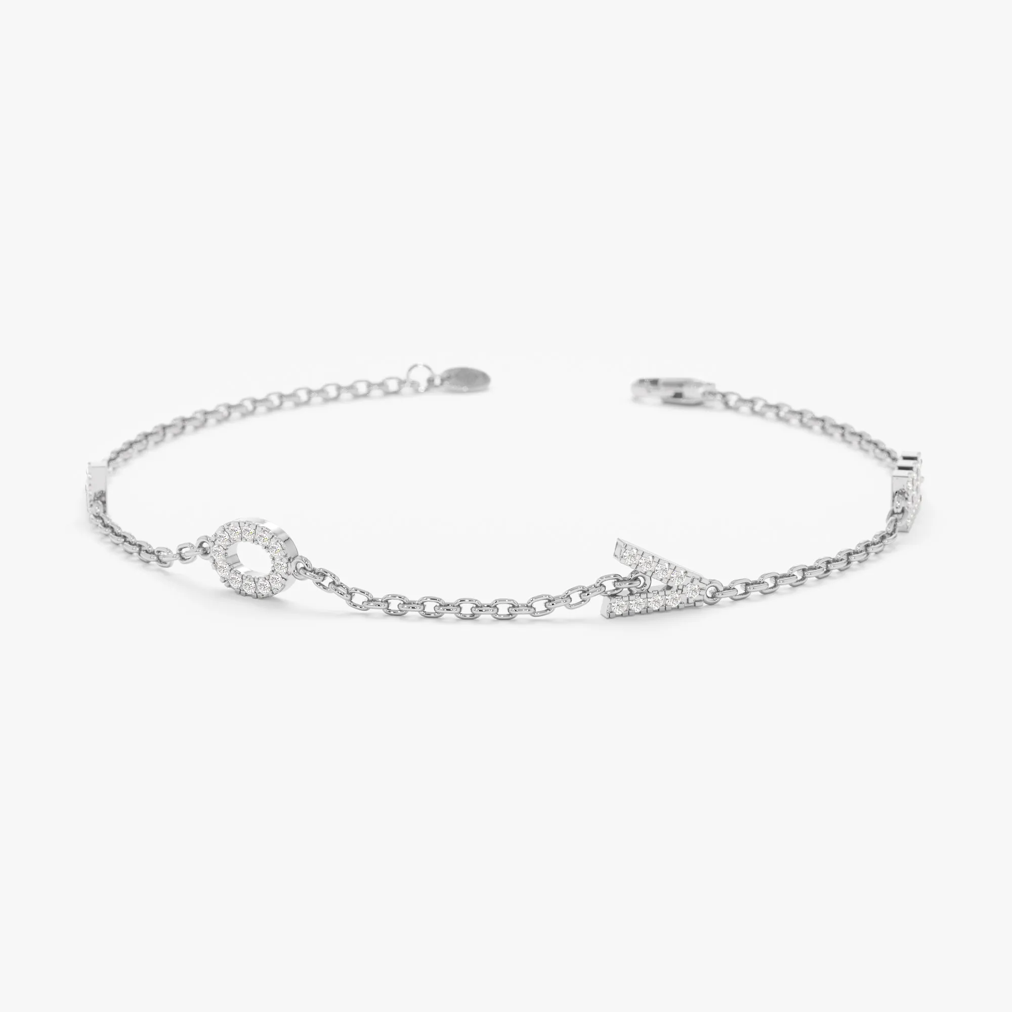 Diamond LOVE Bracelet In Gold, Sandra SARAHELISE
