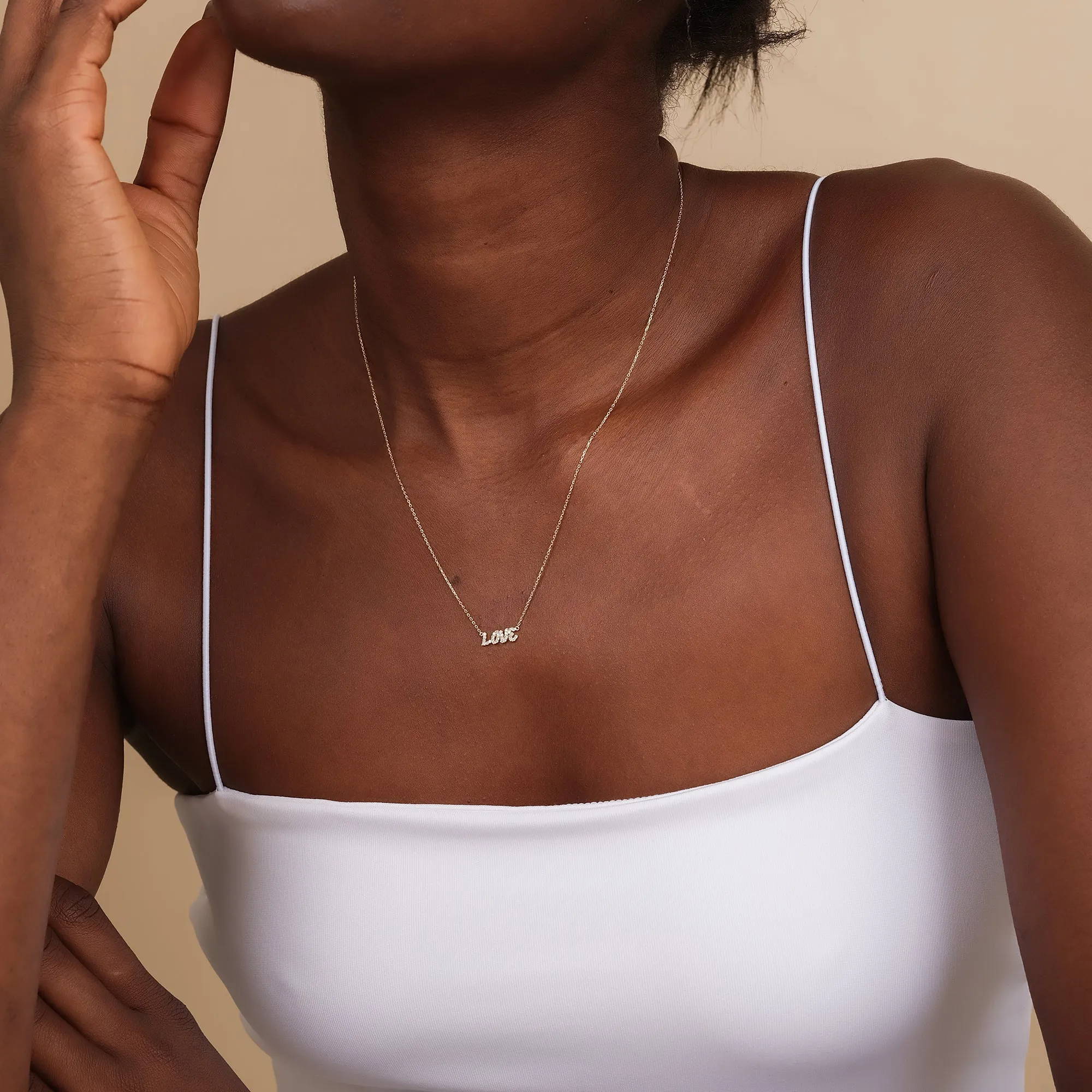 Diamond LOVE Necklace, Lulee SARAHELISE