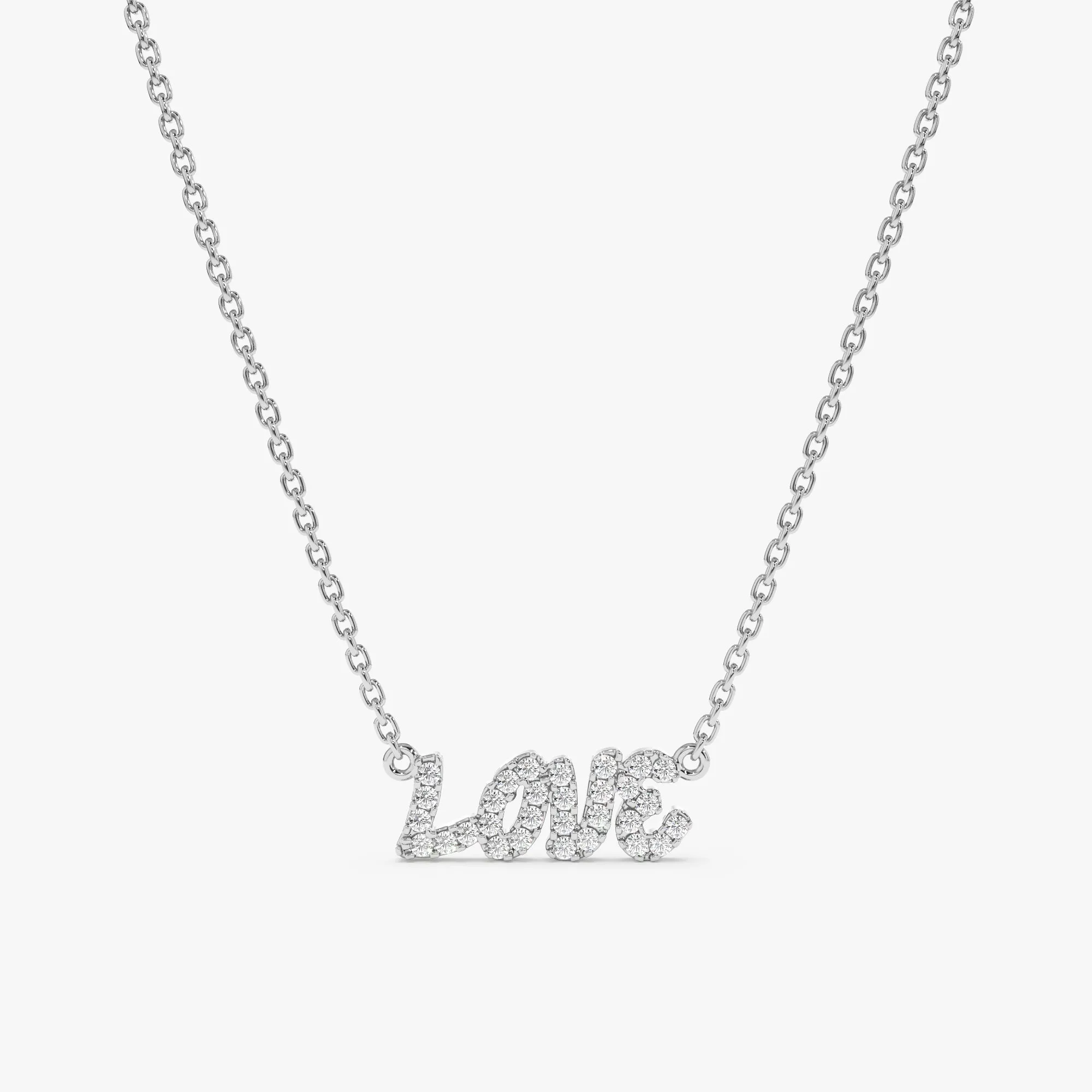 Diamond LOVE Necklace, Lulee SARAHELISE