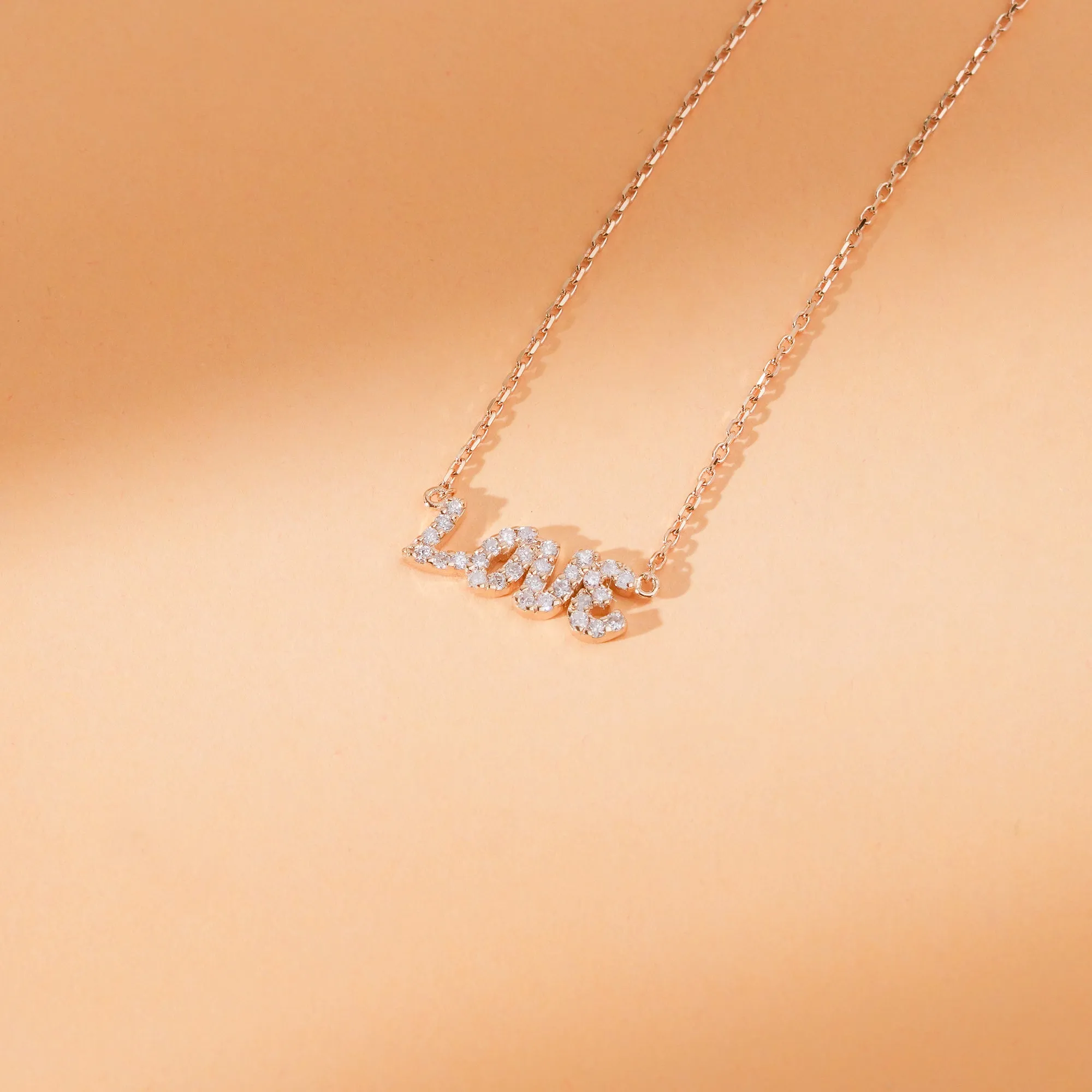 Diamond LOVE Necklace, Lulee SARAHELISE