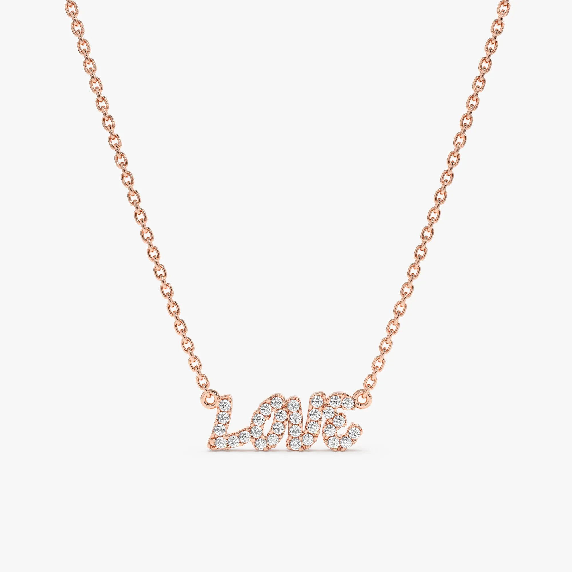 Diamond LOVE Necklace, Lulee SARAHELISE