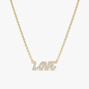 Diamond LOVE Necklace, Lulee SARAHELISE