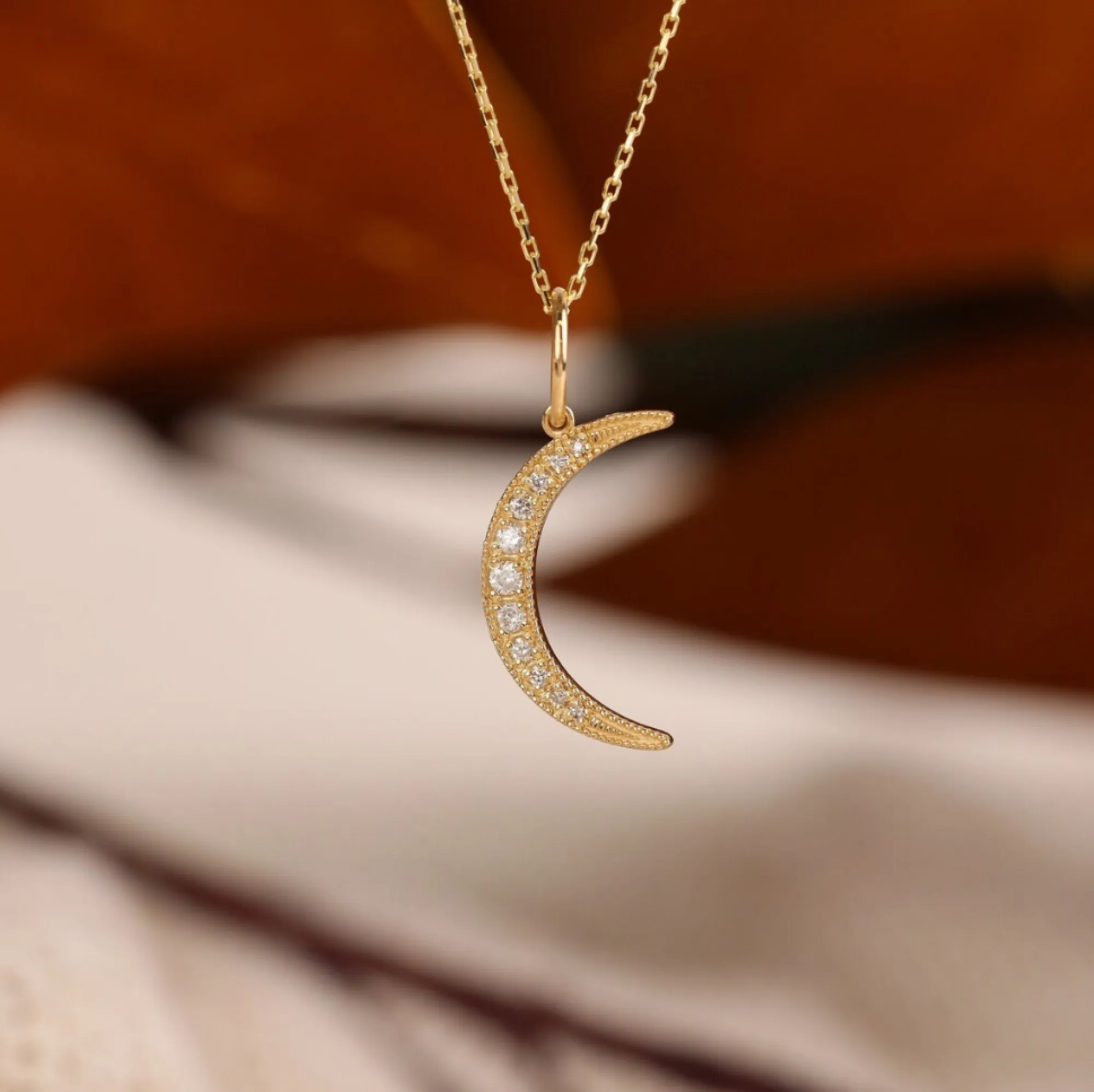 Diamond Moon Charm, Aubree SARAHELISE
