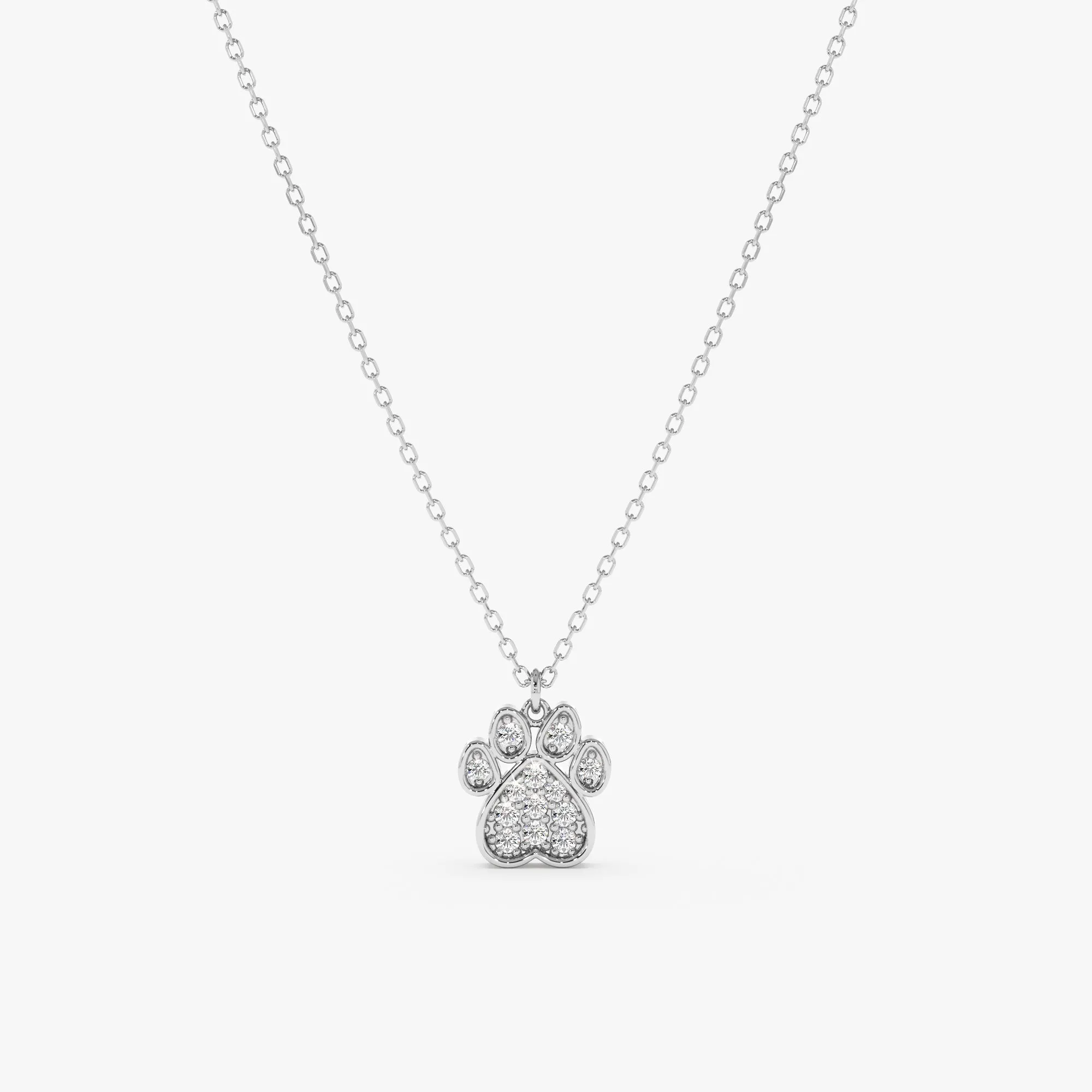 Diamond Paw Necklace, Puppy SARAHELISE