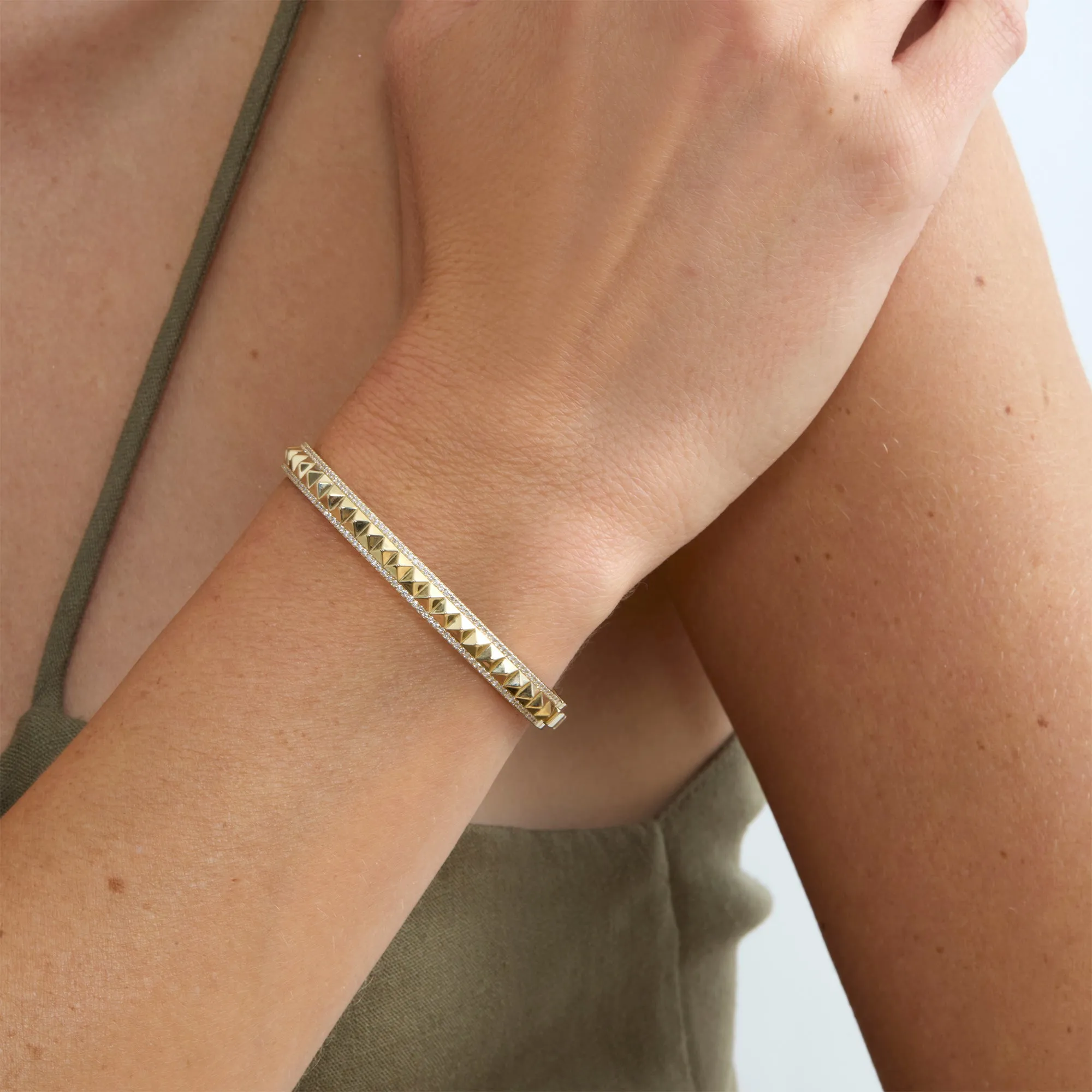 Diamond Pyramid Bangle, Khaleesi SARAHELISE