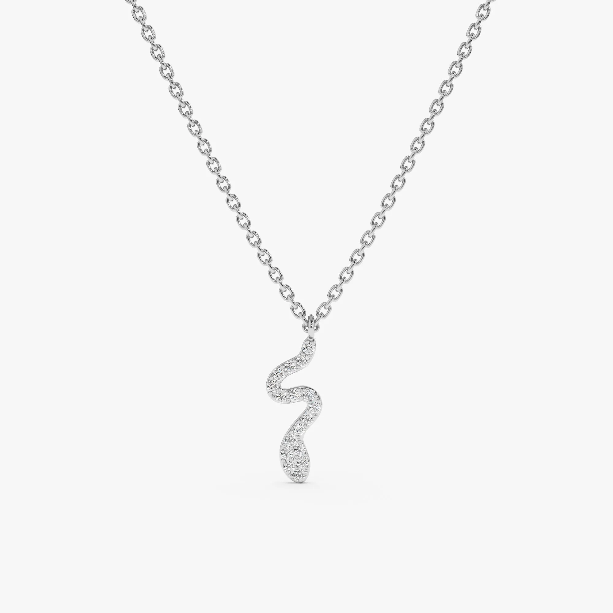 Diamond Snake Necklace, Serpe SARAHELISE