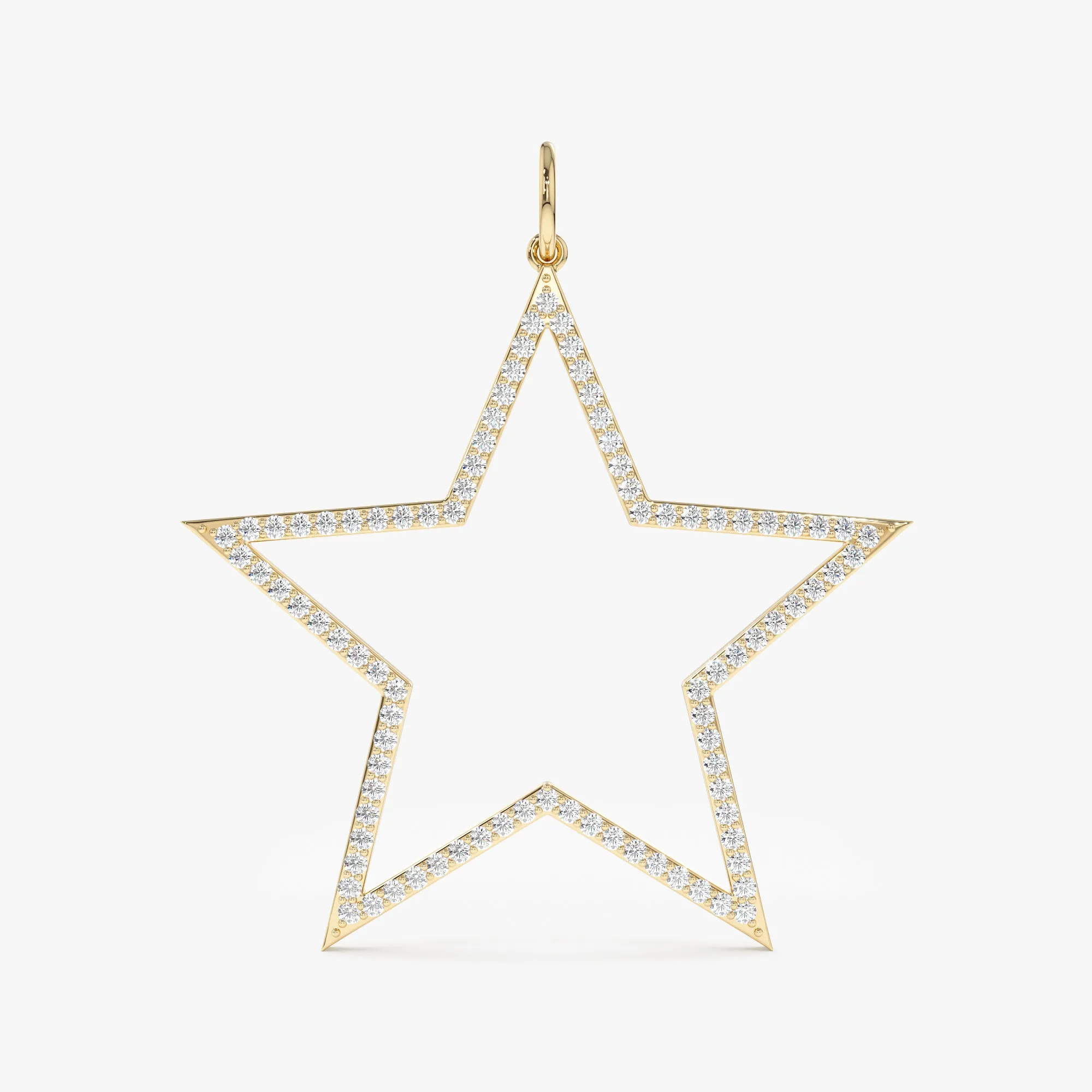 Diamond Star Cutout Charm, Luz SARAHELISE