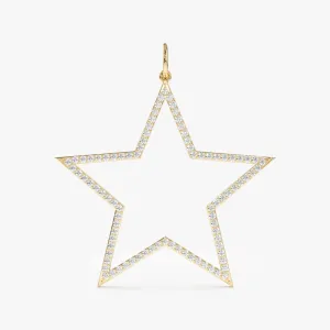 Diamond Star Cutout Charm, Luz SARAHELISE