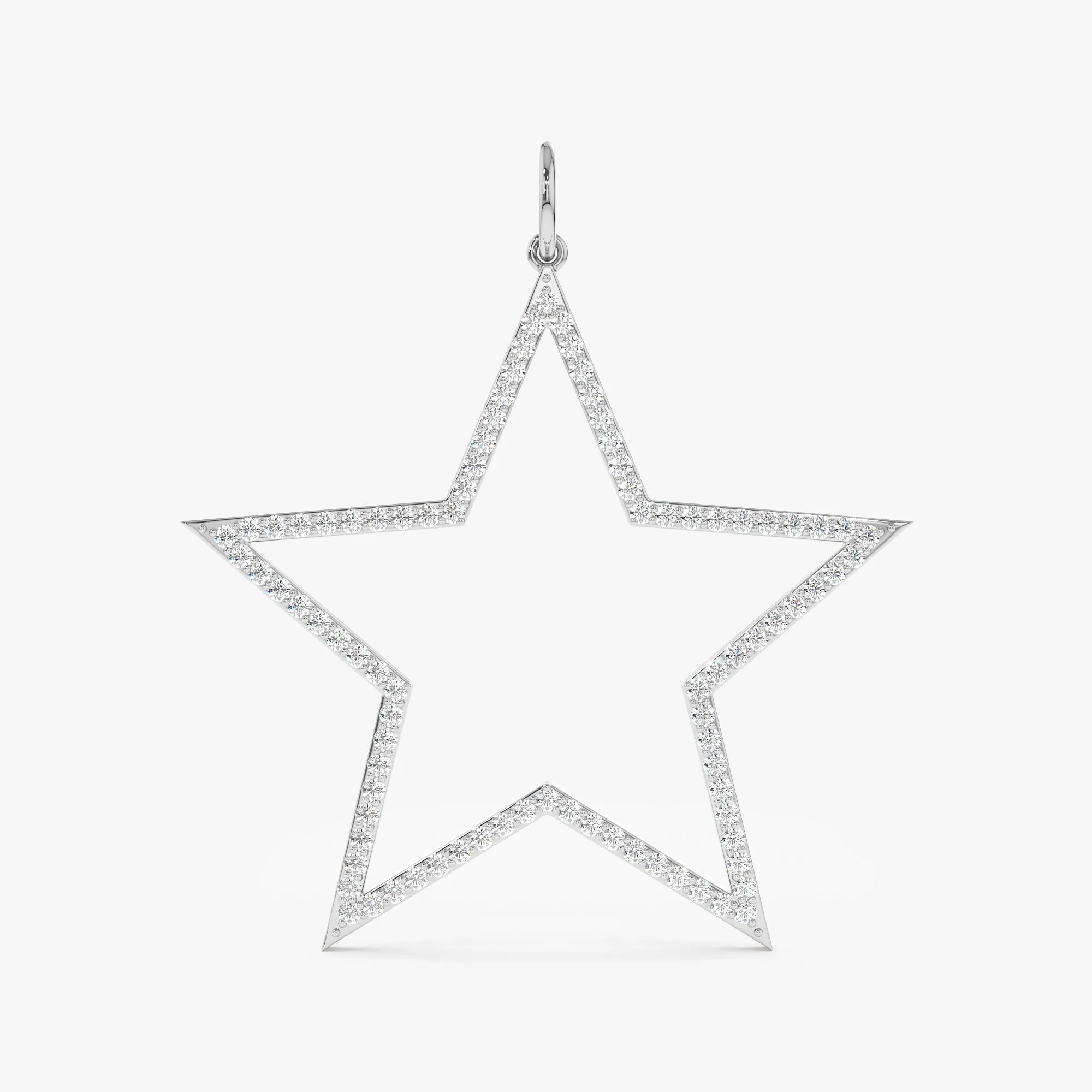 Diamond Star Cutout Charm, Luz SARAHELISE