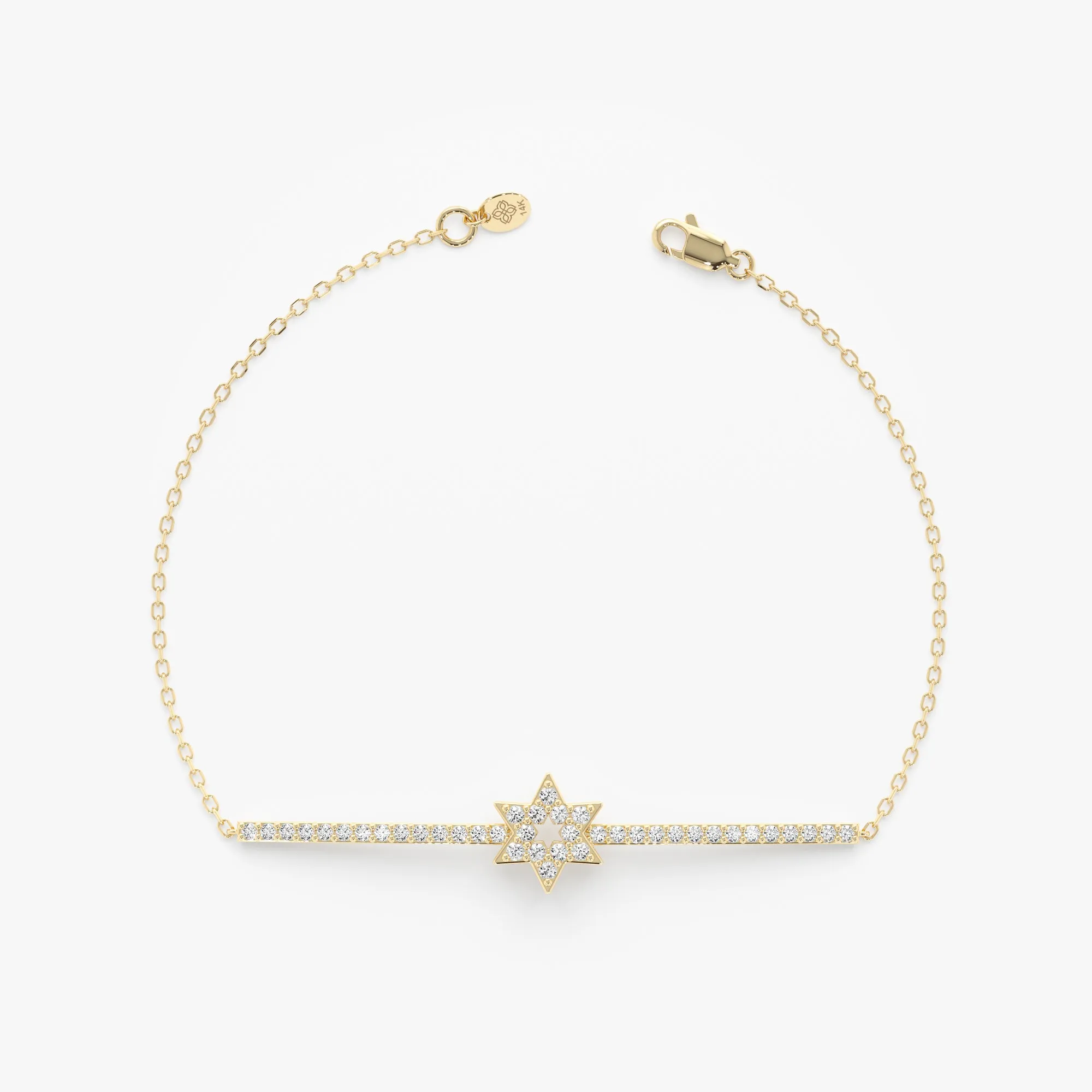 Diamond Star of David Bar Bracelet, Sarai SARAHELISE