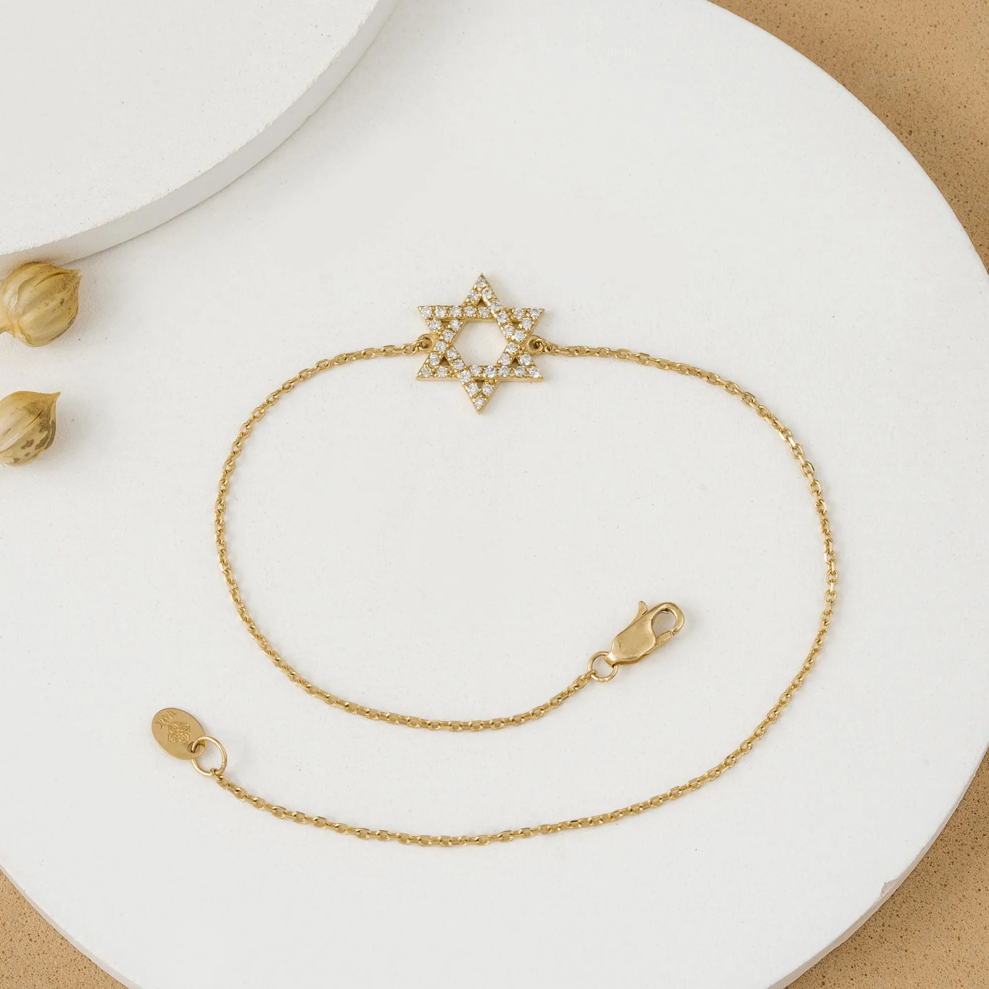 Diamond Star of David Bracelet, Serenity SARAHELISE