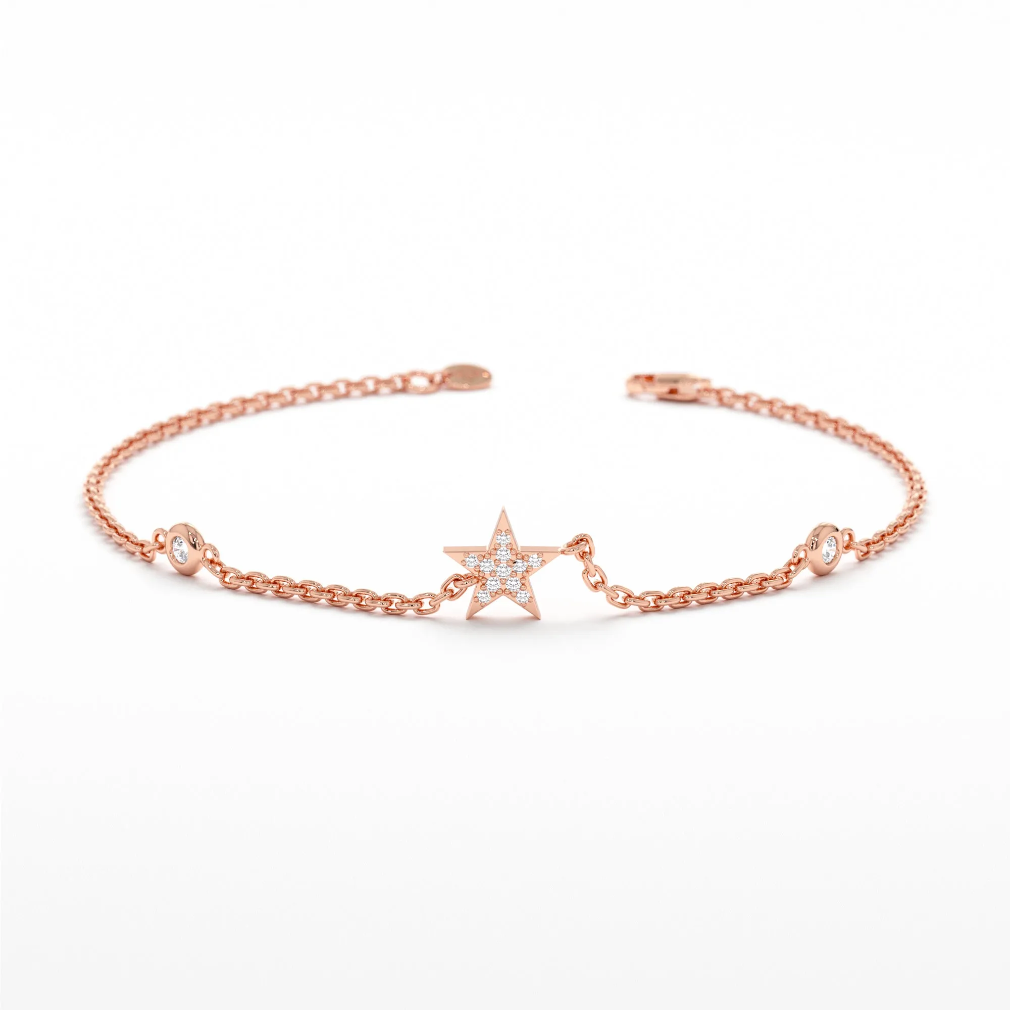 Diamond Star Station Bracelet, Polaris SARAHELISE