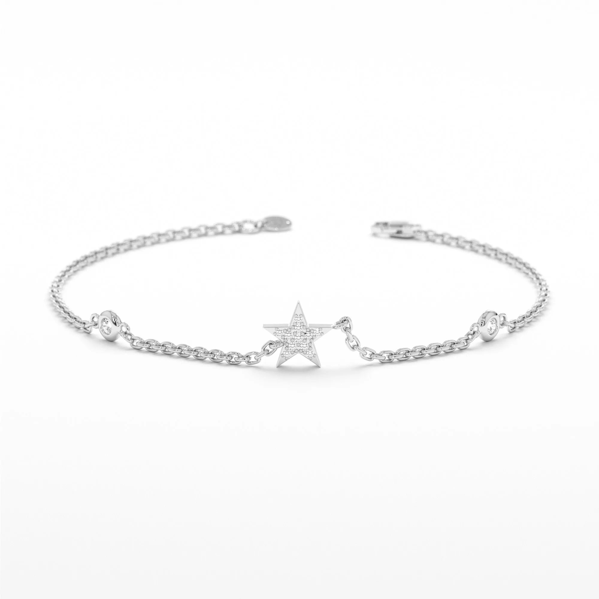 Diamond Star Station Bracelet, Polaris SARAHELISE