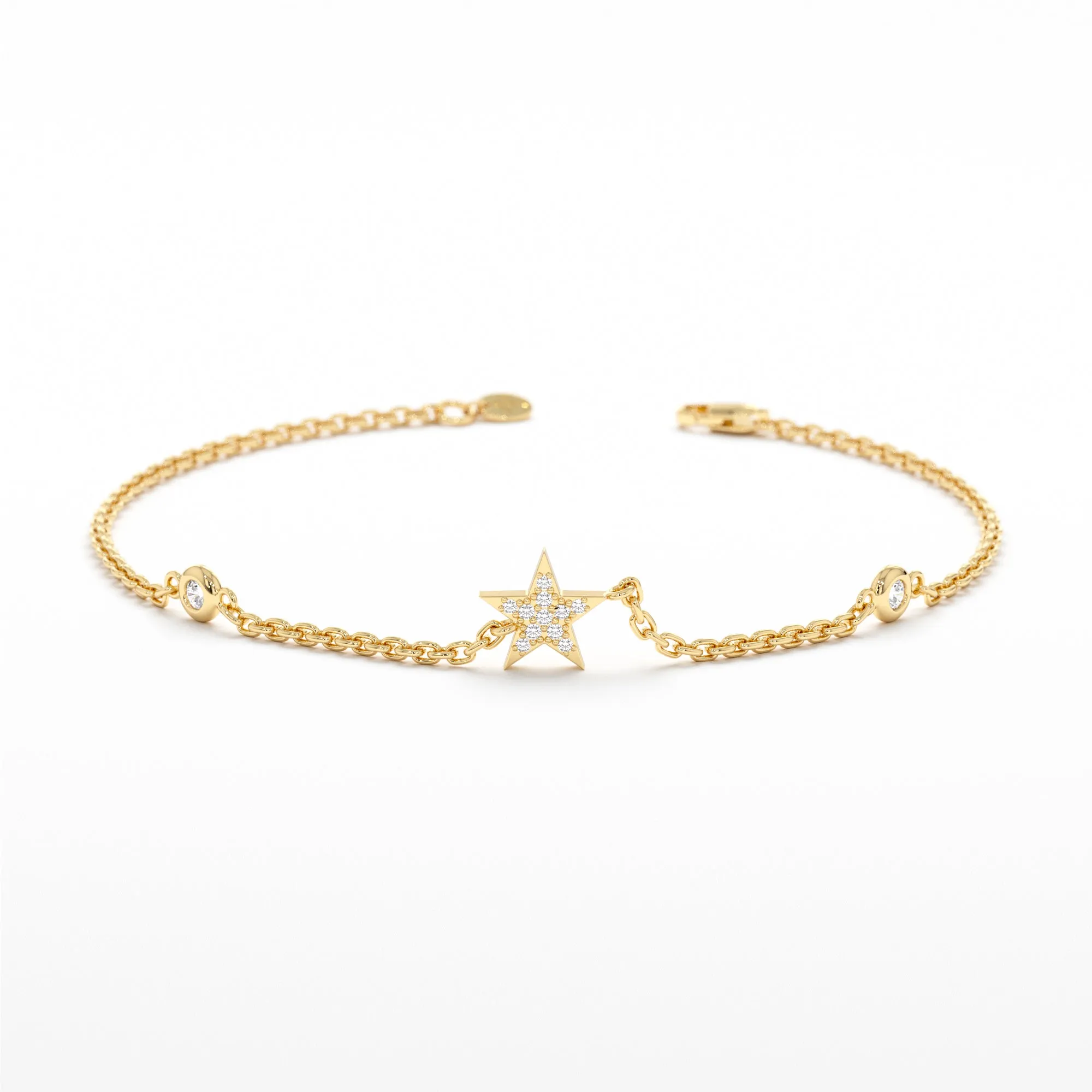 Diamond Star Station Bracelet, Polaris SARAHELISE