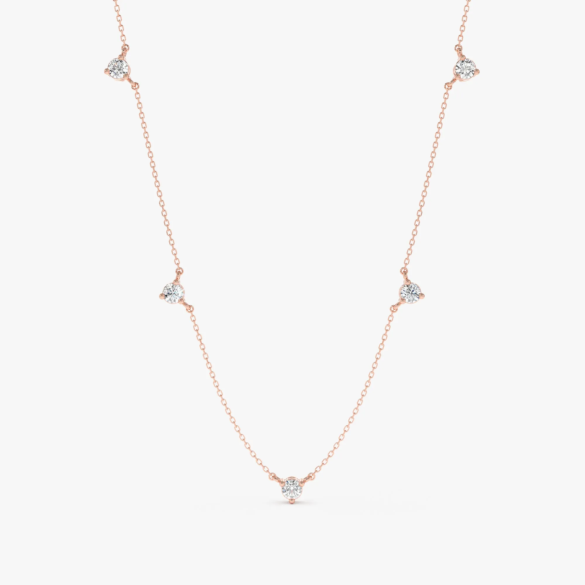 Diamond Station Necklace, Greer SARAHELISE