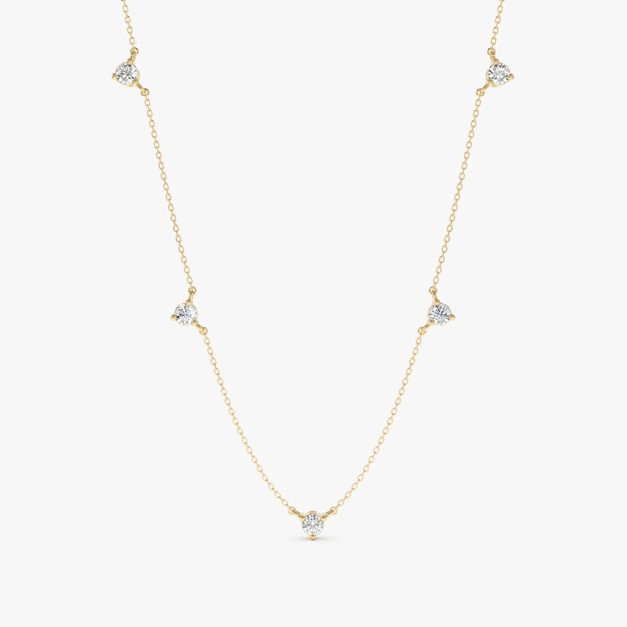Diamond Station Necklace, Greer SARAHELISE