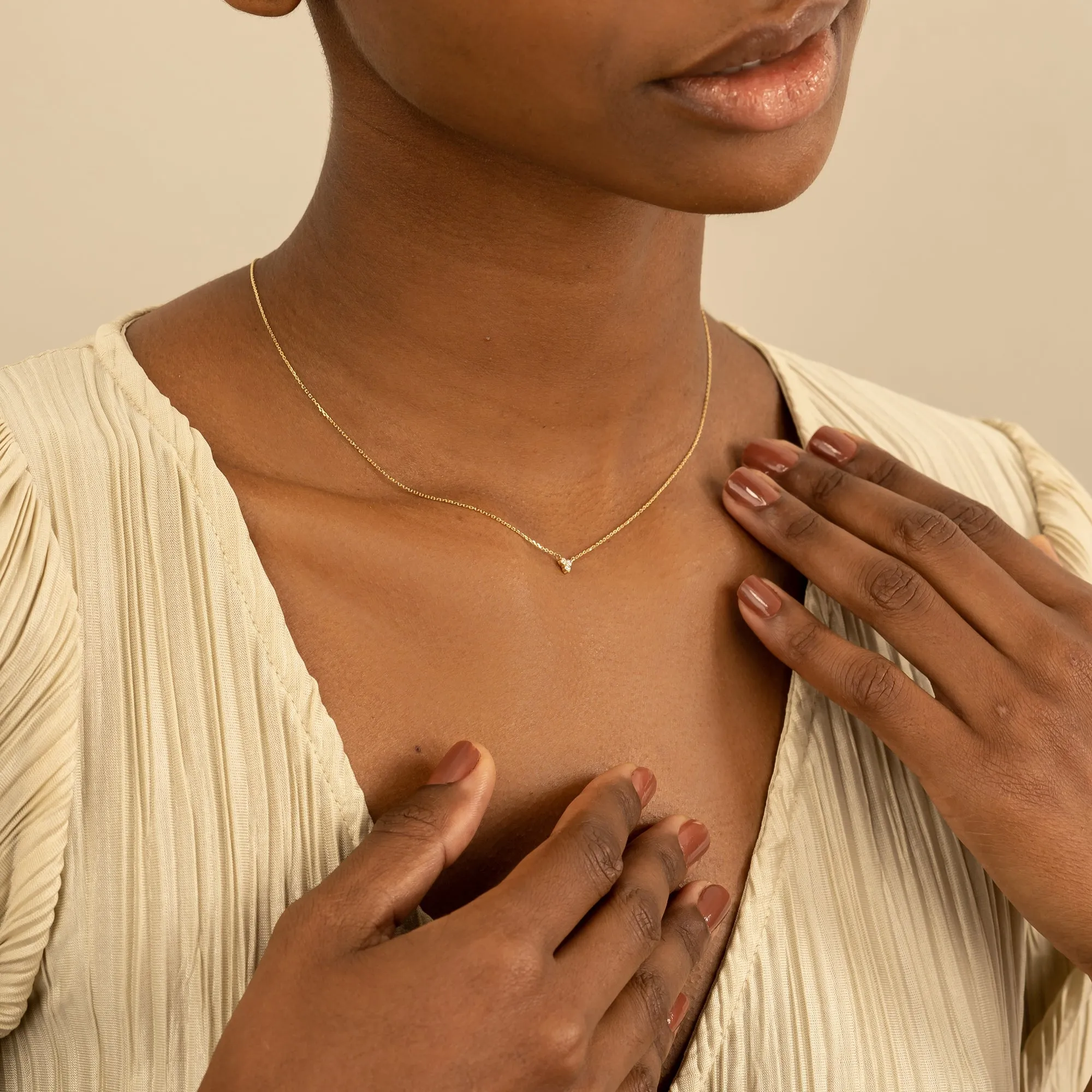 Diamond Trio Necklace, Amy SARAHELISE