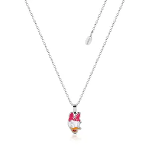 DISNEY Stainless Steel 47cm Animated Daisy Duck Pendant on Chain Shiels