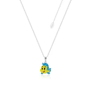 Disney Stainless Steel Flounder Pendant On Chain Shiels