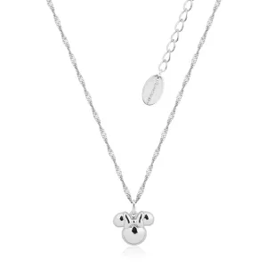 Disney Stainless Steel Minnie Mouse Pendant With 45 7cm Twist Chain Shiels