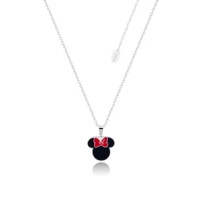 Disney Stainless Steel Minnie Silhouette Pendant On Chain Shiels