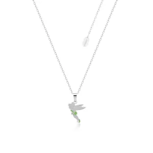 Disney Stainless Steel Tinkerbell Pendant On Chain Shiels