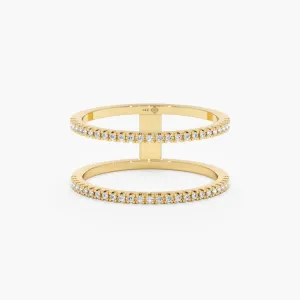 Double Line Diamond Ring, Makenna SARAHELISE