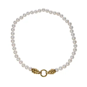 Elizabeth Locke Freshwater Pearl Martin Clasp Necklace 17 Croghans