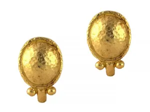 Elizabeth Locke Sarabella Gold Dome Stud Earrings Croghans
