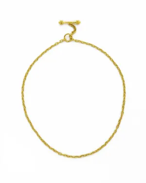 Elizabeth Locke Very Fine Chain Necklace 17 Croghans