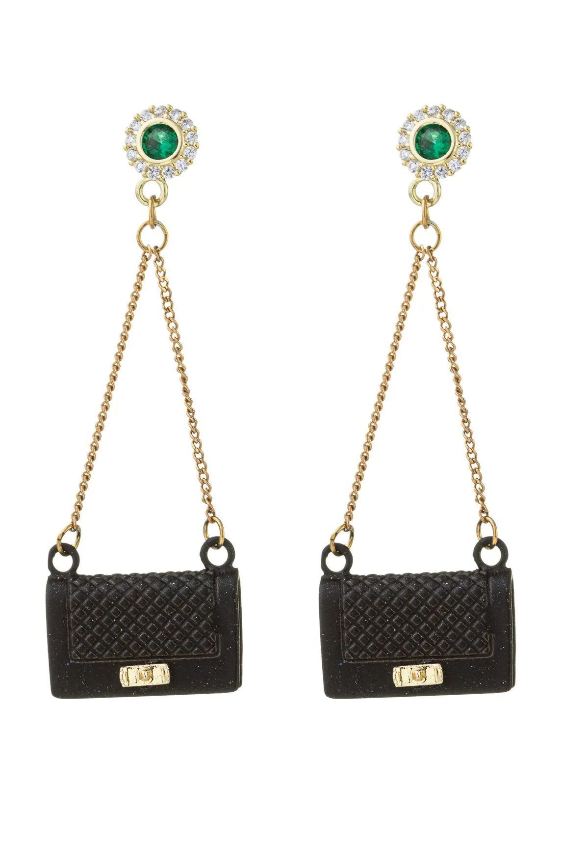 Ella Purse Earrings - Yellow