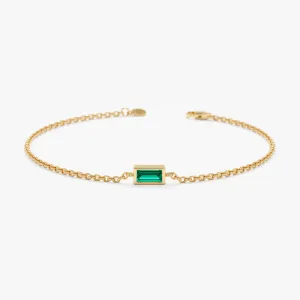 Emerald Birthstone Bracelet, Teresa SARAHELISE