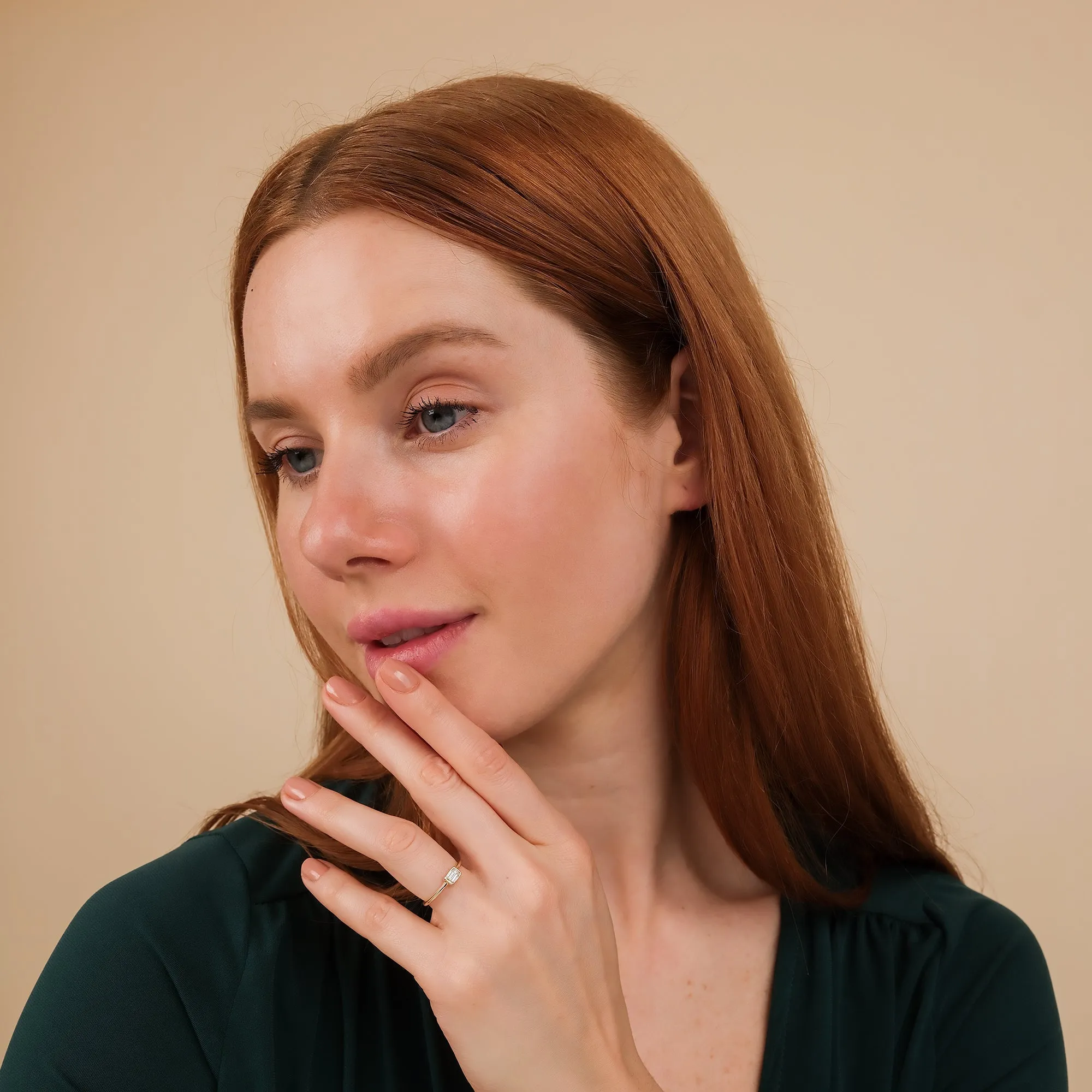 Emerald Cut Diamond Ring, Kali SARAHELISE