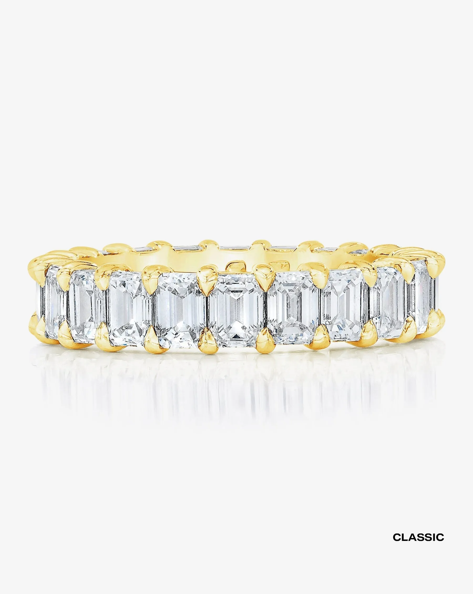 Emerald Diamond Eternity Band Ring Concierge