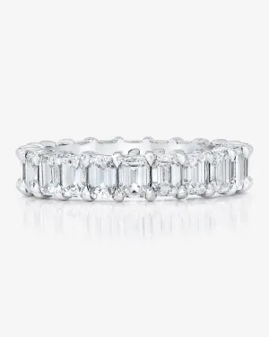 Emerald Diamond Eternity Band Ring Concierge
