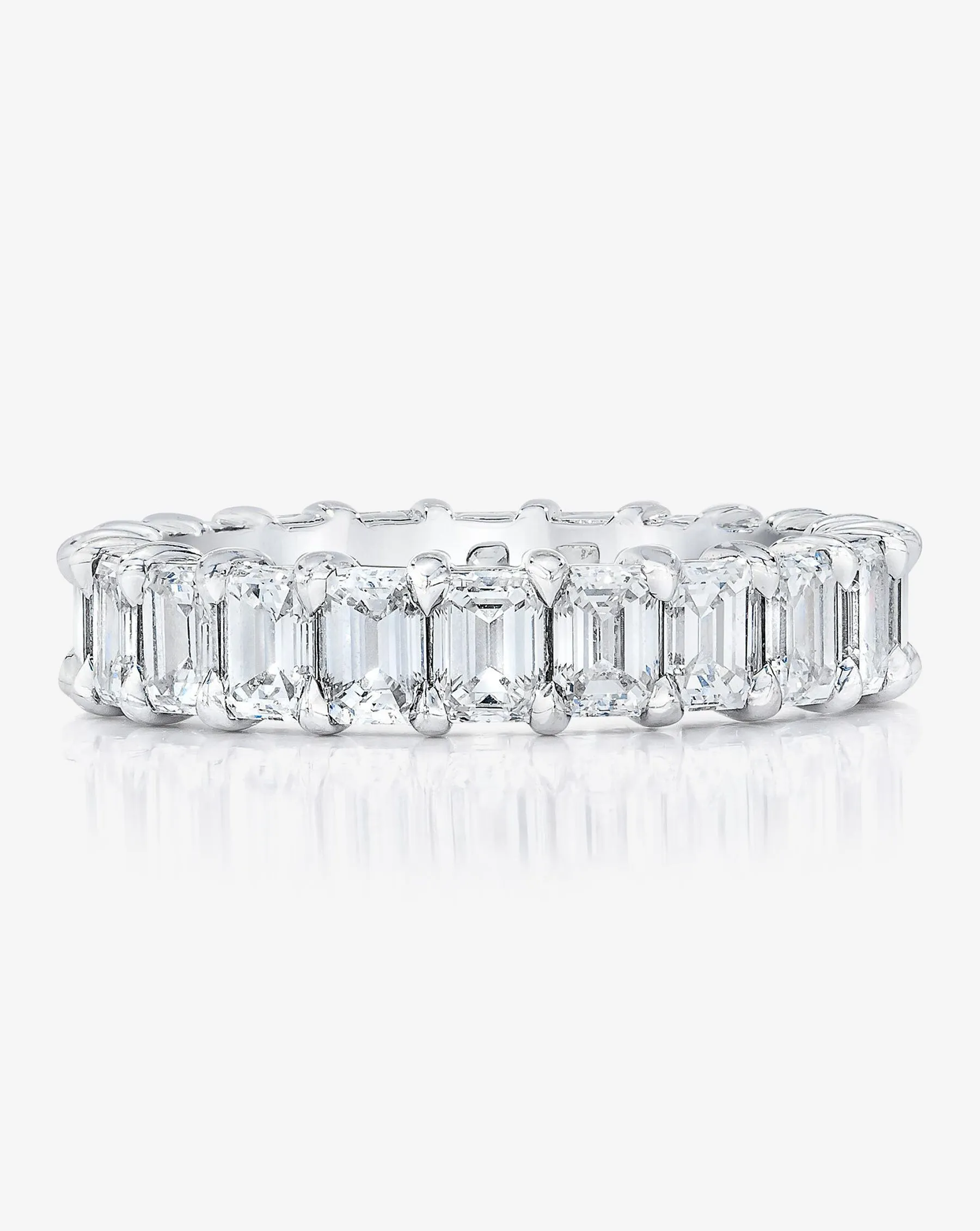Emerald Diamond Eternity Band Ring Concierge